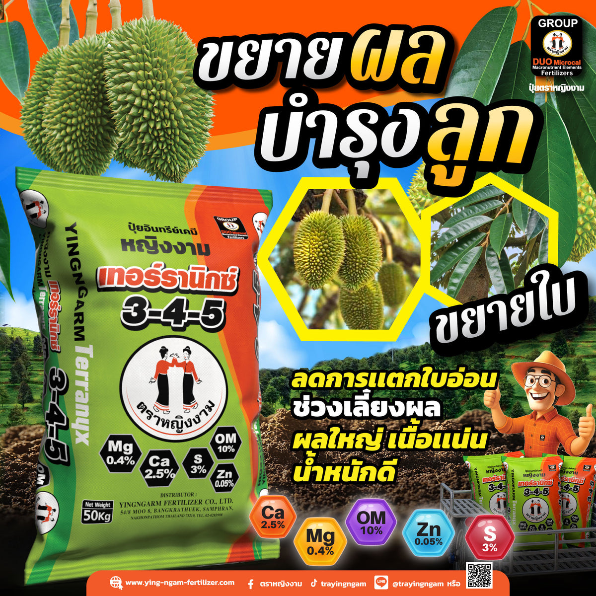 หญิงงาม เทอร์รานิกซ์ 3-4-5 50 kg.