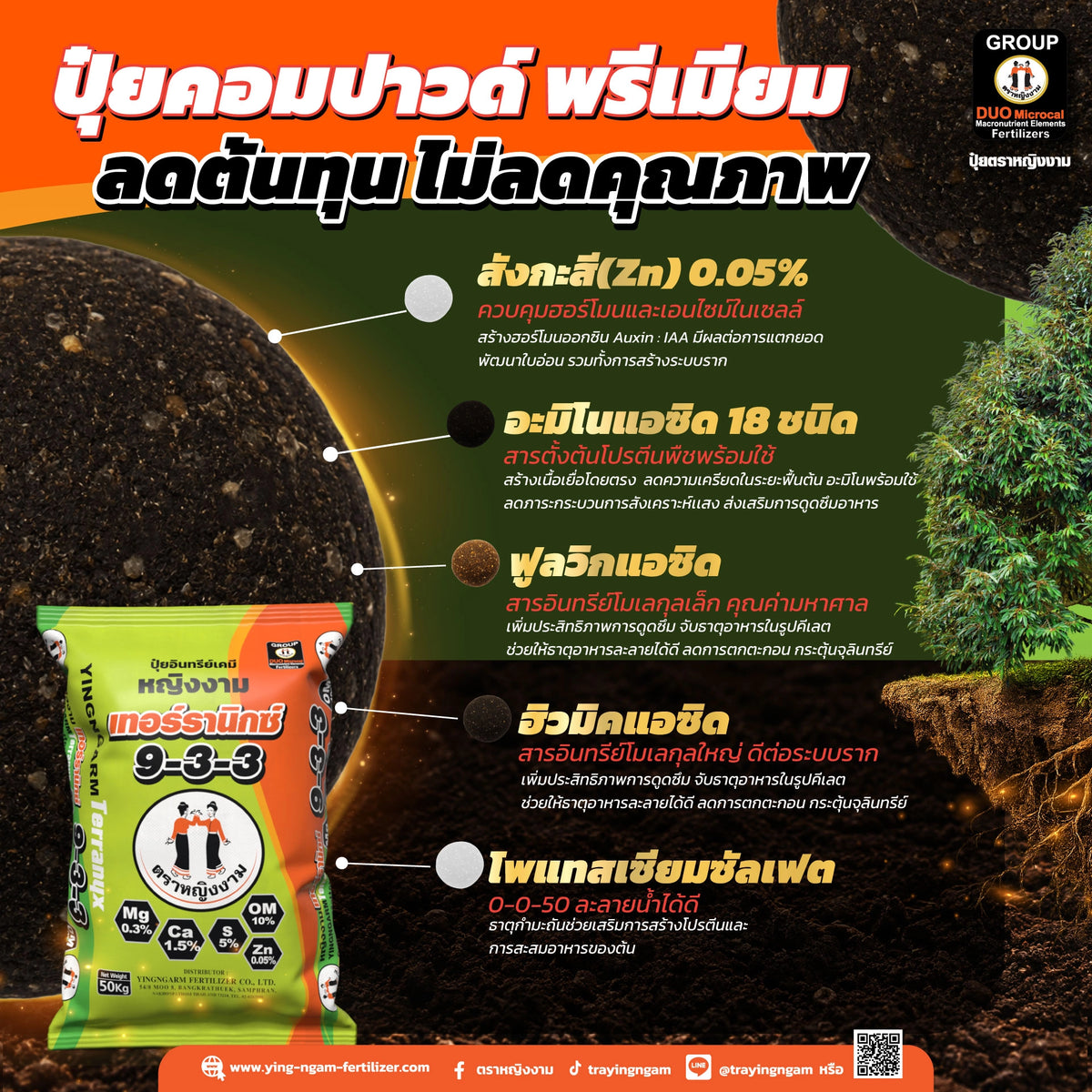 เทอร์รานิกซ์ 9-3-3 50 kg.