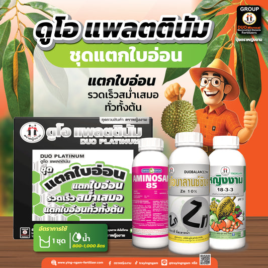 ดูโอ เเพลตตินัม ชุดแตกใบอ่อน บรรจุ 3 ขวด