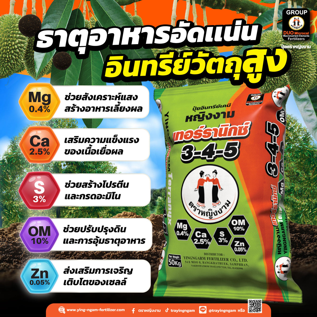 หญิงงาม เทอร์รานิกซ์ 3-4-5 50 kg.