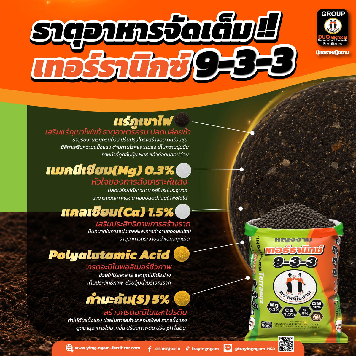 เทอร์รานิกซ์ 9-3-3 50 kg.